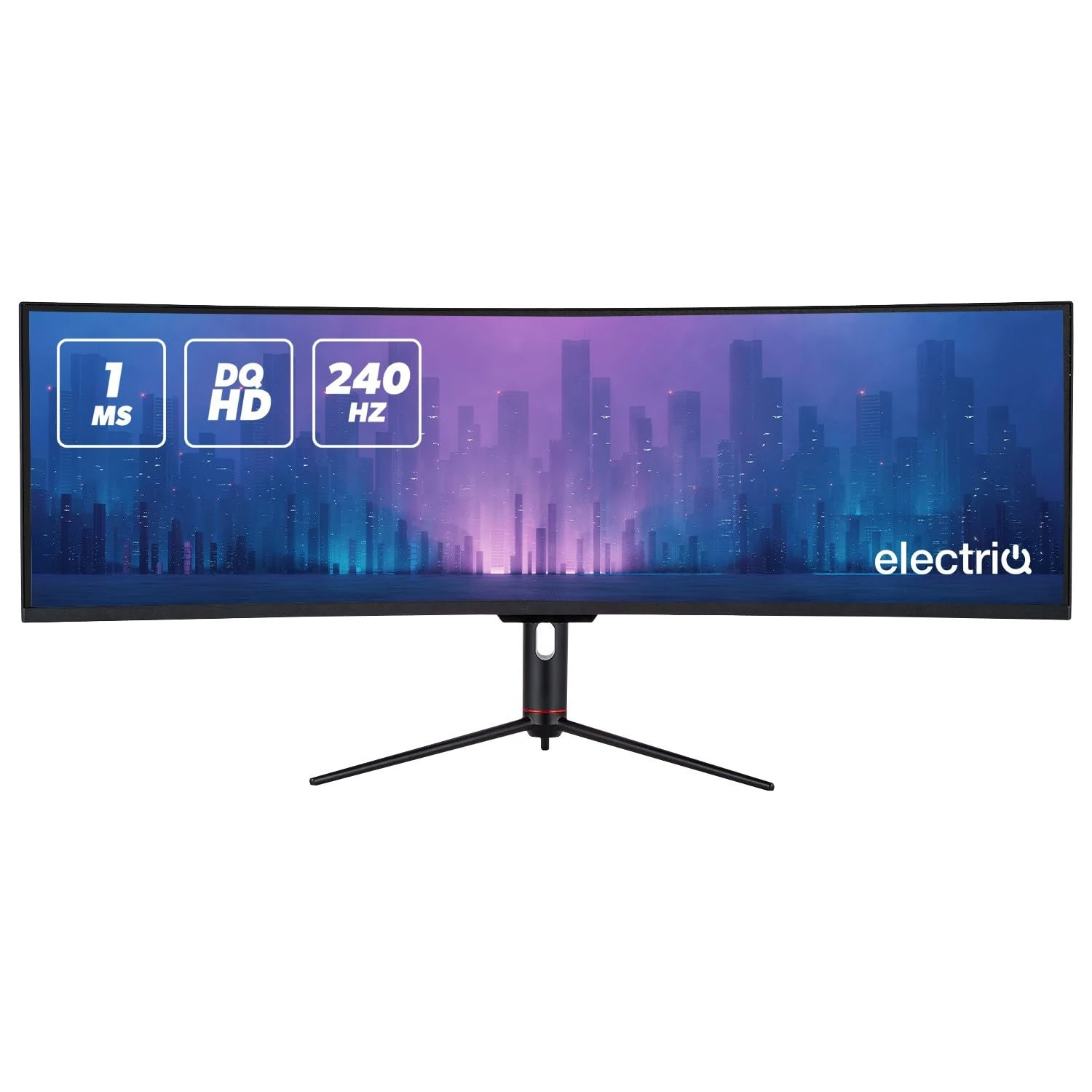 electriQ 49" VA 5K 240Hz 1ms Super UltraWide Curved Gaming Monitor | HDMI 2.1, DisplayPort & USB-C | Immersive 32:9 View | Ultra-Smooth Motion, Sharp Detail & Comfort for Multitasking and Esports Play