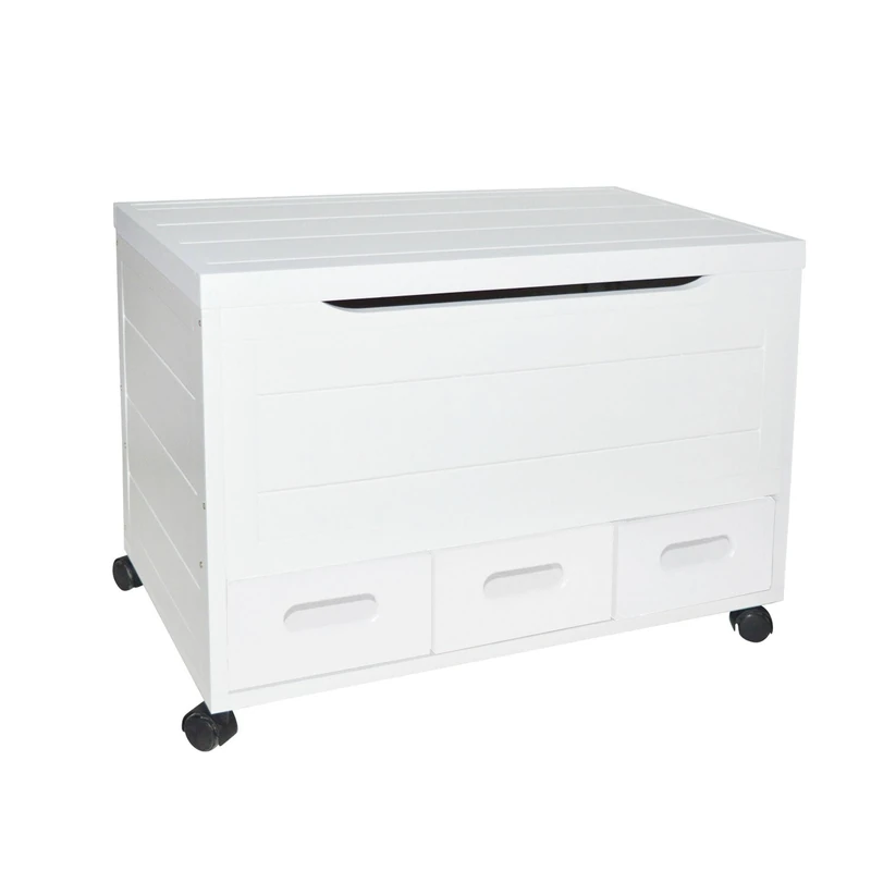 WELL HOME - Chest 3 Drawers White 70.5 x 40 x 55.5 cm
