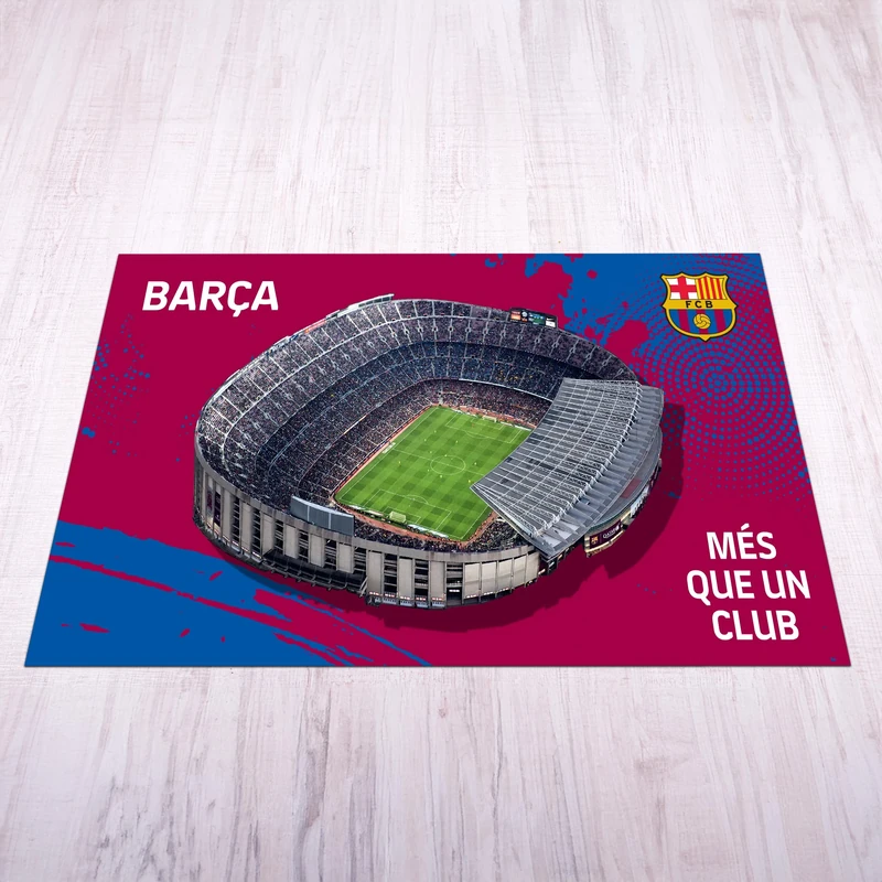 Licensed Décor FC Barcelona Mat - Large (185cm (w) x 100cm (h) - Stadium 1