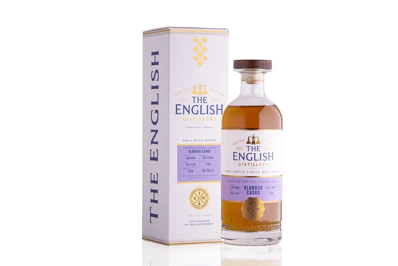 The English Small Batch: Oloroso Sherry Cask Aged Single Malt Whisky, 46%, 70cl, Gift Box