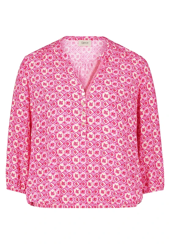 Cartoon Women's Blouse, Pink/Rose, 10
