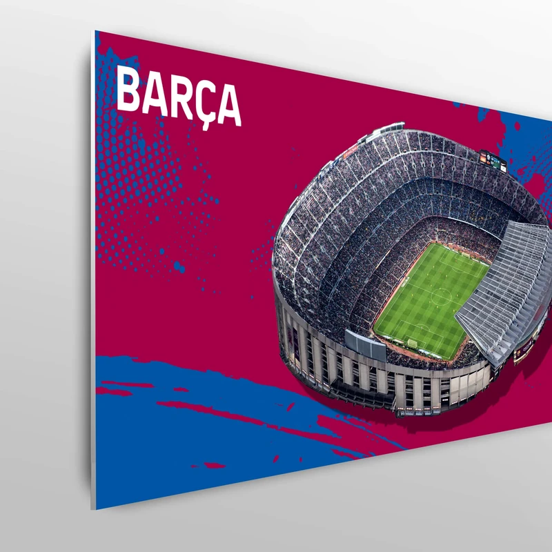 Licensed Décor FC Barcelona Single Headboard - 100cm (w) x 75cm (h) - Stadium 1