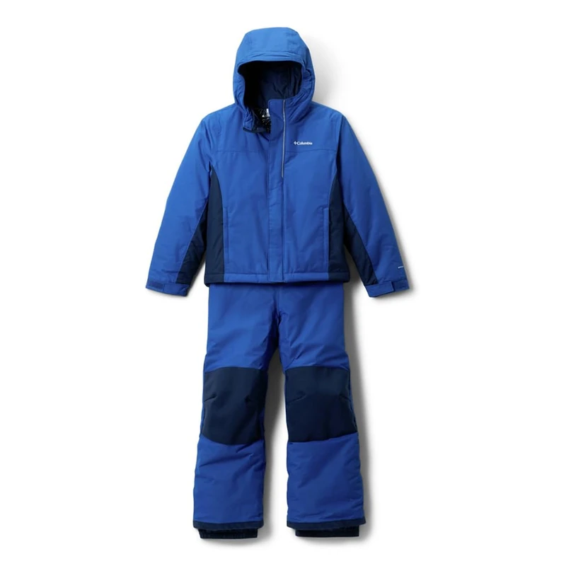Columbia Youth Unisex Buga 3 Set, Snowsuit Ski Jacket and Pants Set, Mountain Blue, Collegiate Navy, M