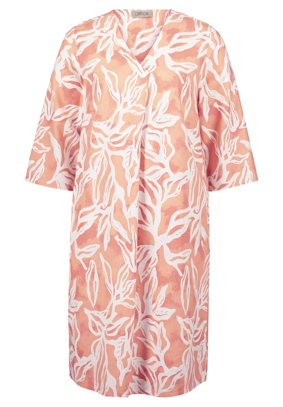 Cartoon Women's Summer Dress with Pattern, Cream/Apricot, 12