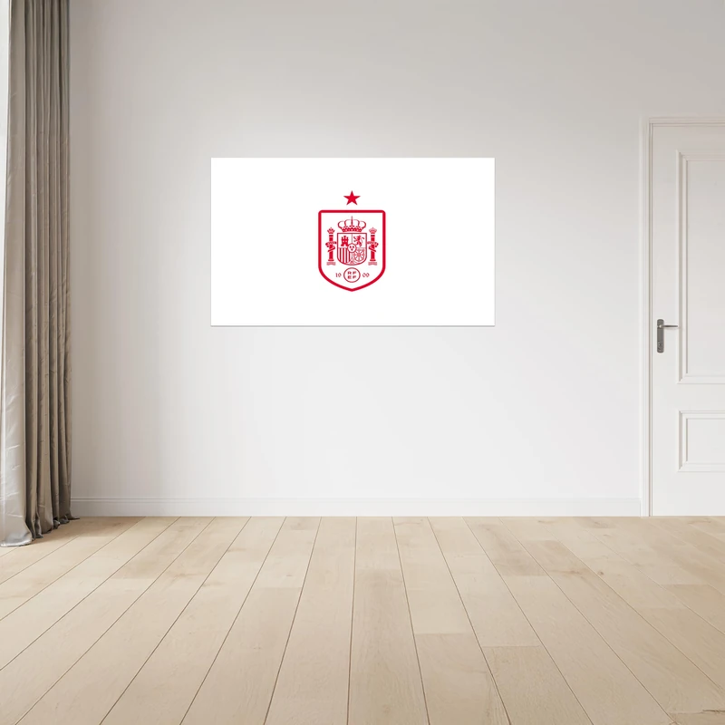 Licensed Décor The Royal Spanish Football Federation (RFEF) Vinyl Wall Stickers - Large (130cm (w) x 80cm (h) - Badge Red - Image 1