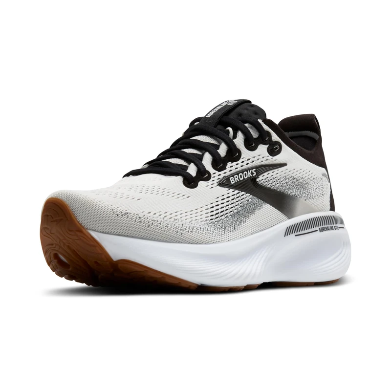 Brooks Men’s Adrenaline GTS 25 Supportive Running & Walking Shoe, White/Black/White, 10 UK