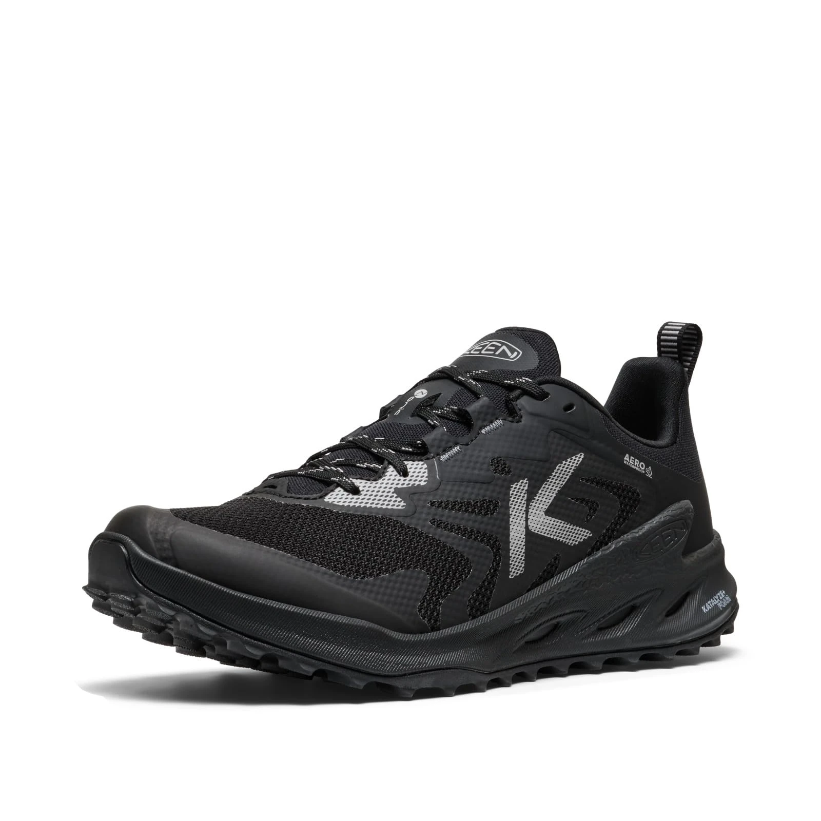 KEEN Mens Zionic Nxt Low Height Waterproof All Terrain Comfortable, Black/Black/Black, 8 UK