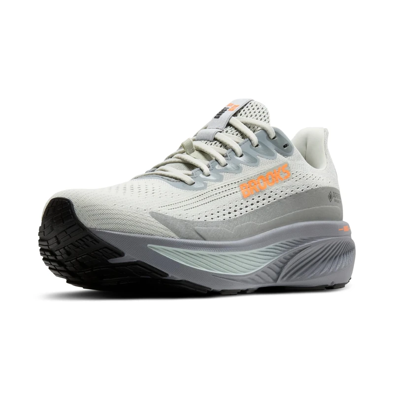 BROOKS Mens Ghost 17 GTX Sneaker, Smoke Primer Grey Orange, 6 UK - Image 1