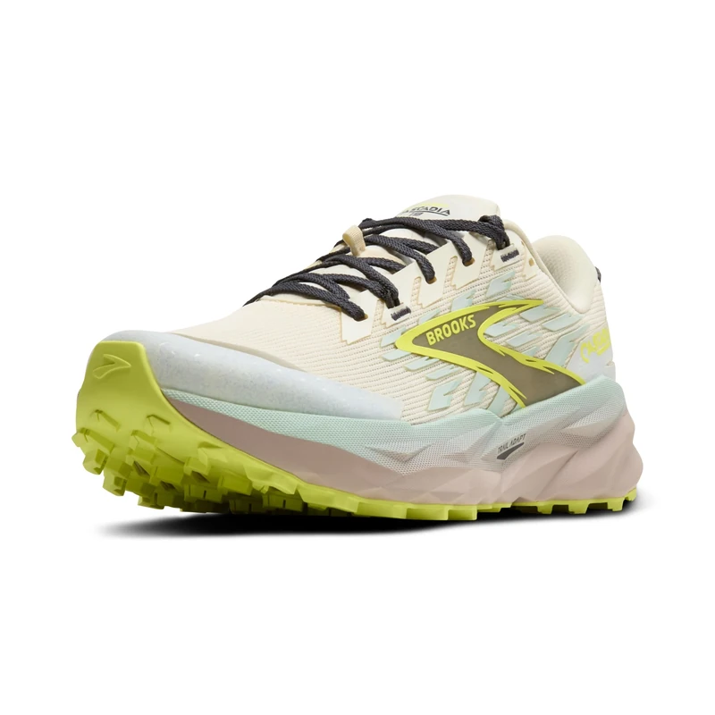 BROOKS Womens Cascadia 19 Sneaker, Coconut, 9.5 UK