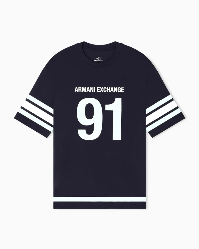 Armani Exchange Men's T-Shirt, deep Navy, S