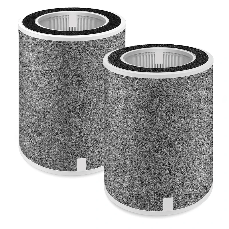 BUXEBUX 2-Pack HP201 Replacement Filter for Shark Air Purifier MAX HP202, HP232, UA205/ AP1000/ HC500/ 501 Series, HP302/ HP301/ HP300 Series Part# HE2FKPRO, HE2FKBASMB, HE2FKBAS, HE2FKPET, HE3FKPET