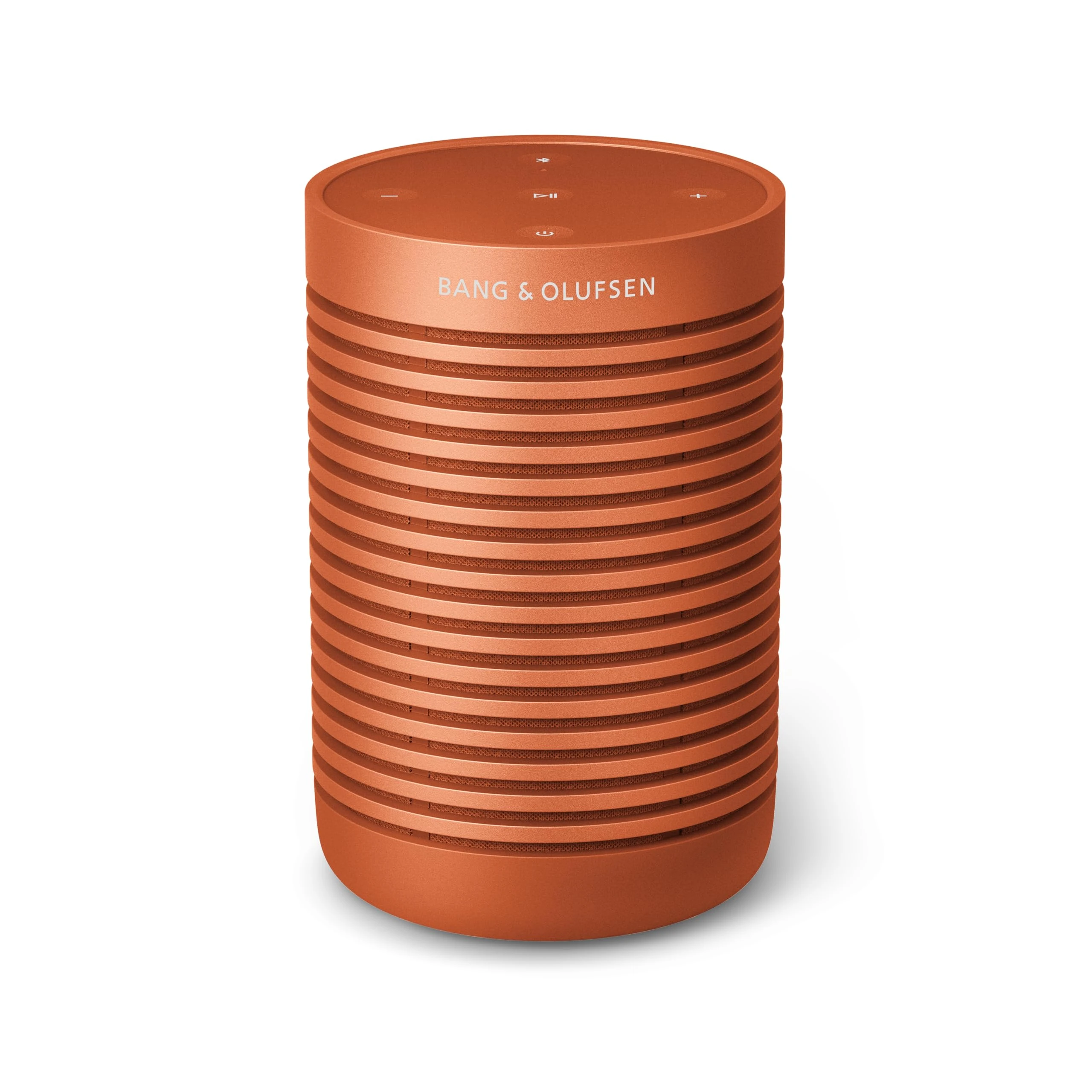 Bang & Olufsen Beosound Explore - High-end Wireless Portable Bluetooth Speaker Loud for Outdoor, Home and Travel, 360 Degree IP67 Waterproof with Playtime Up to 27 Hours - Bonfire Orange