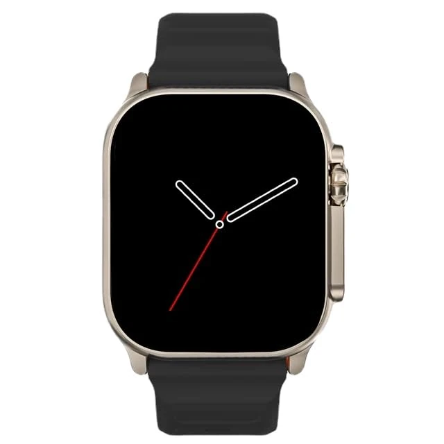 2024 WiFi Smart Watch HK10 Ultra 3 WF Men Smartwatch AMOLED 2GB ChatGPT Photo Album Sport Smartwatch BT Call AI assiant TXT (Black)