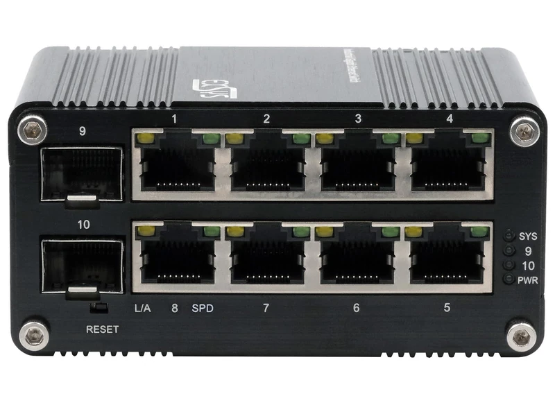 EXSYS EX-62035M-SFP Mini Industrial Gigabit Switch 10 Ports Web Manageable