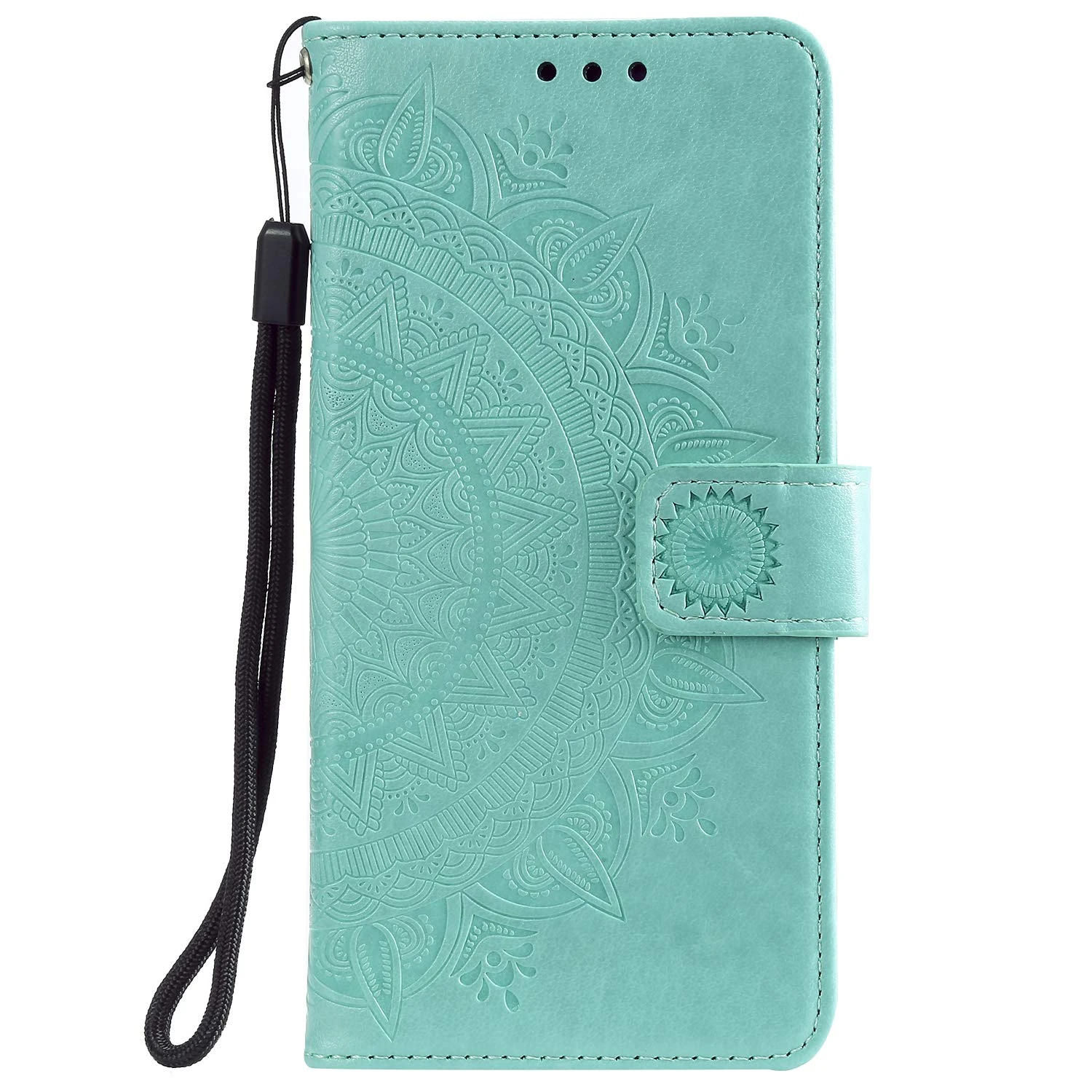 Reevermap Motorola G35 Case, Protective MOTO G35 Wallet Phone Case Flip Shockproof PU Leather Card Holder Mandala Magnetic Stand Cover for Motorila MOTO G35 5G, Green