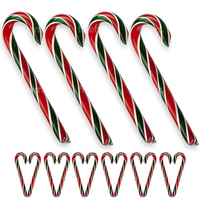 Bonds Candy Canes Sweets Pack of 25 – Christmas Sweets Individually Wrapped Christmas Candy – 12g Mint Sweets White Red Candy Sticks for Kids, Adults, Holiday Season, Stocking Fillers