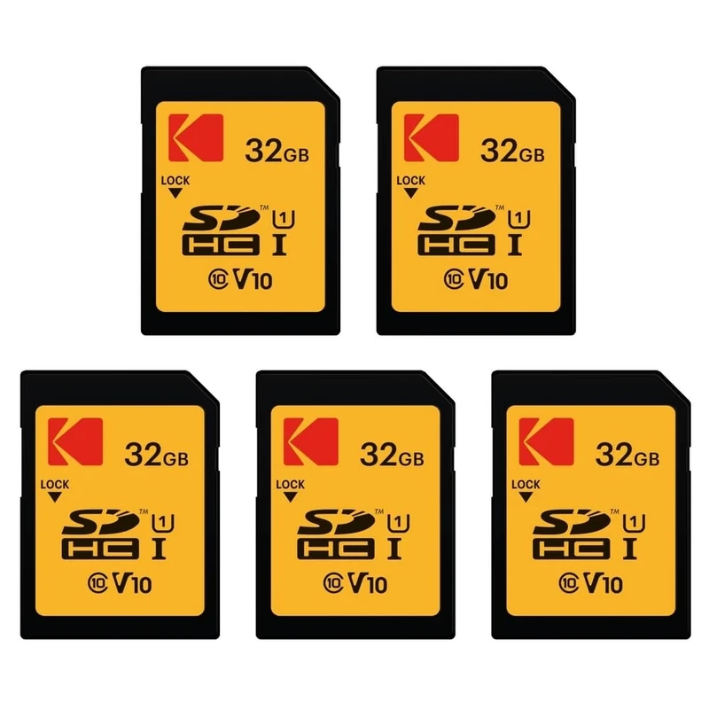KODAK 5 x Ultra High Speed SDHC Memory Cards - 32GB