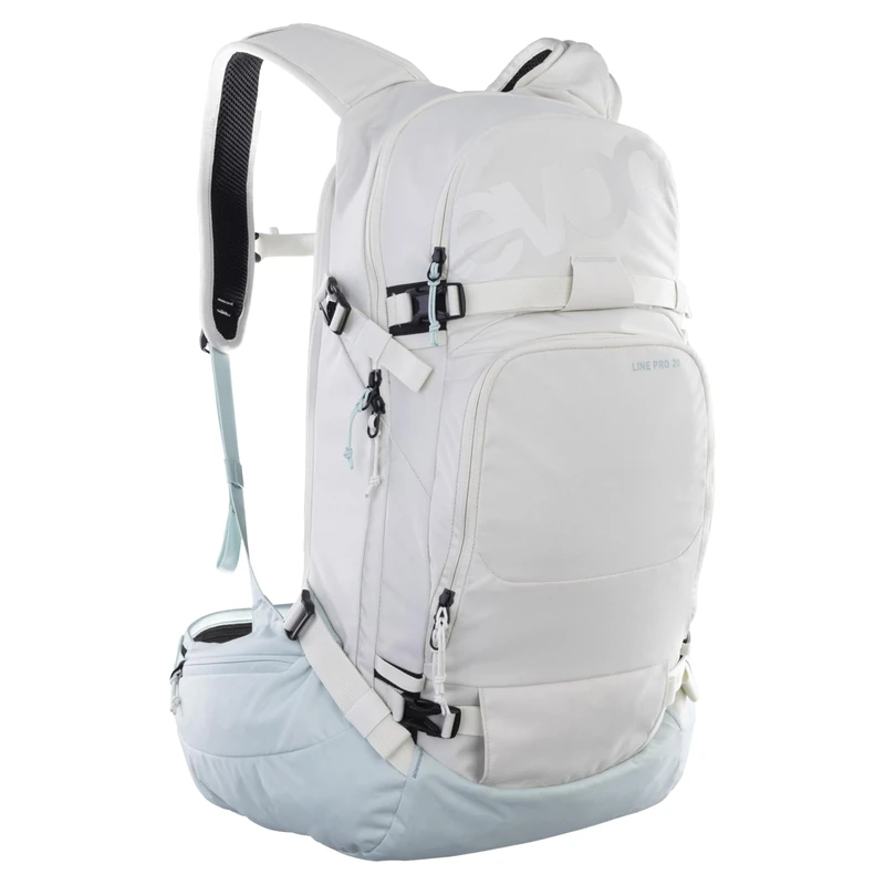 EVOC LINE PRO 20 touring backpack (backpack with hydration bladder compartment, insulated shoulder strap, avalanche compartment, ski/snowboard holder), Sand - Mint - Image 1