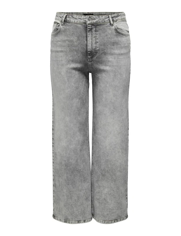 ONLY Carmakoma Womens Carwilly Hw Wide DNM Tai0918, Grey Denim, 46W / 32L UK