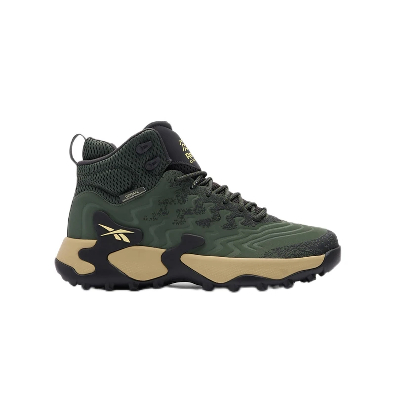 Reebok Men's Kitari DMX Trainers, Grit Green Washed Black Classic Beige, 6.5 UK