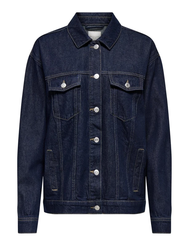 ONLY Carmakoma Women's Carocean L/S Oversize JKT DNM Noos, Dark Denim Blue, 20