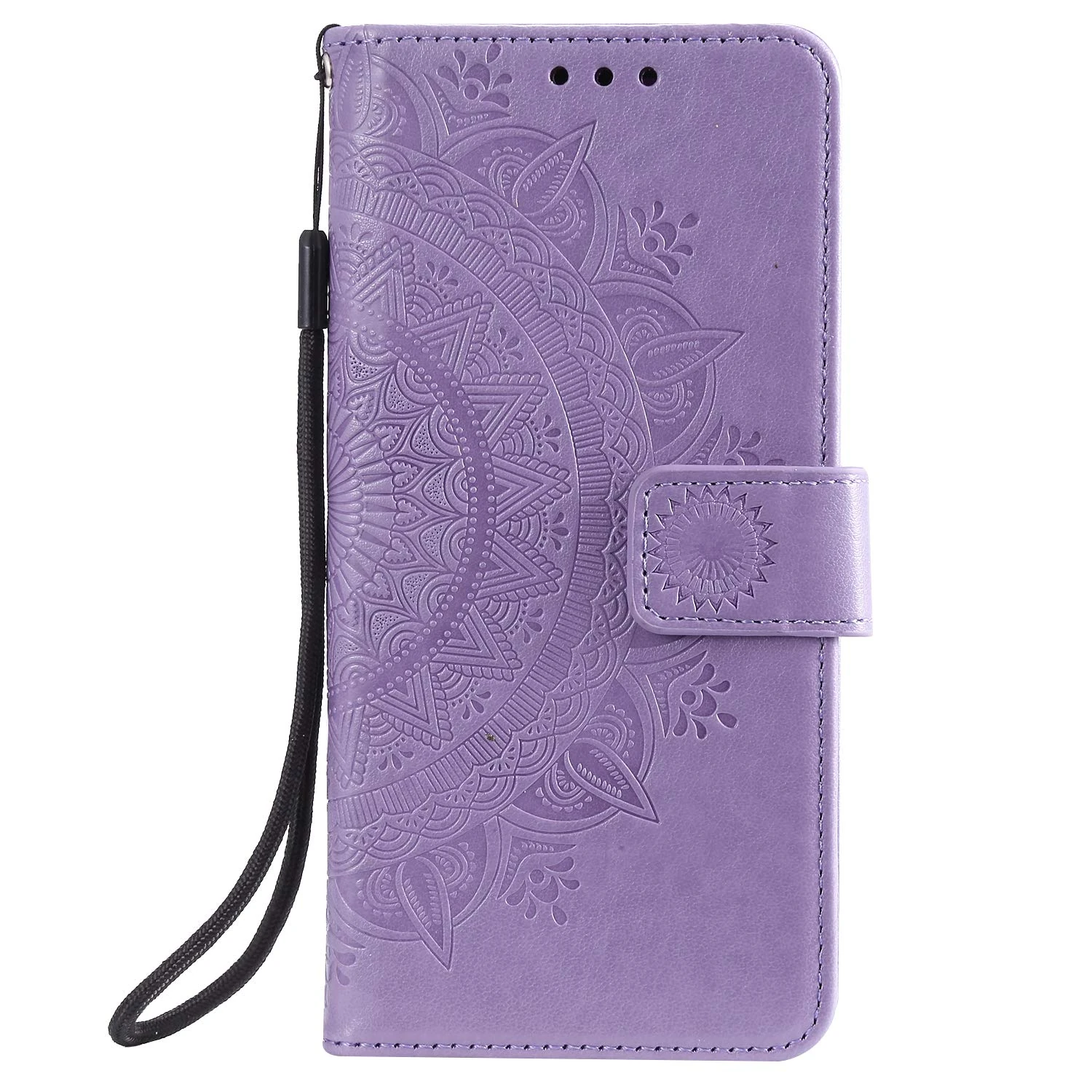 Reevermap Motorola G35 Case, Protective MOTO G35 Wallet Phone Case Flip Shockproof PU Leather Card Holder Mandala Magnetic Stand Cover for Motorila MOTO G35 5G, Purple