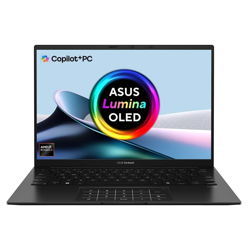 ASUS Zenbook 14 OLED UM3406KA 14.0" 3K 120Hz OLED CoPilot+ PC with 17 Hours Battery (AMD Ryzen AI 7 350, 16GB RAM, 1TB PCIe G4 SSD, Backlit Keyboard, Windows 11)