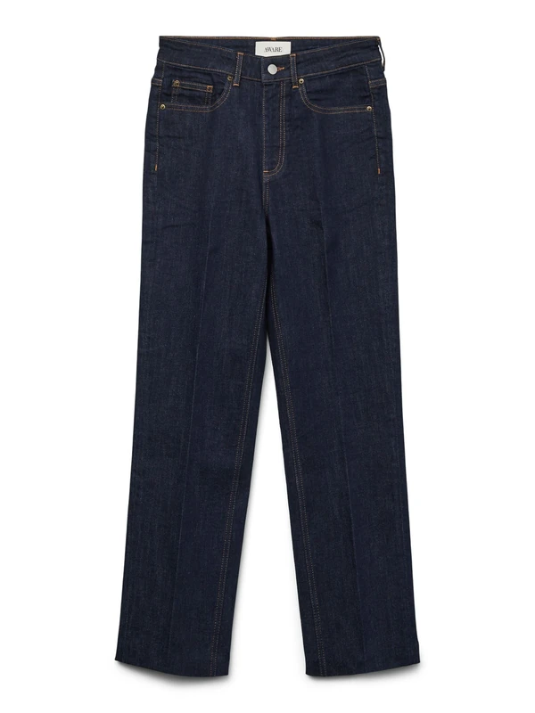 VERO MODA Awalice Hr Straight DNM JNS Ra3032 Noos, Dark Denim Blue, 29W x 30L