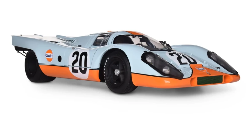 IXO Collections 520010113 1:8 IXO Porsche 917KH #20 Golfo Making, Model, Light Function, Building Kit, Multi-Coloured