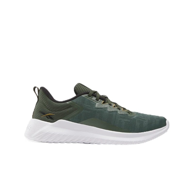 Reebok Men's FLUXLITE II Sneaker, GRIT Green/Black/FTWR White, 42.5