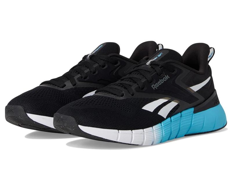 Reebok Men's Nano Gym Trainers, Black White Future Cyan, 9.5 UK