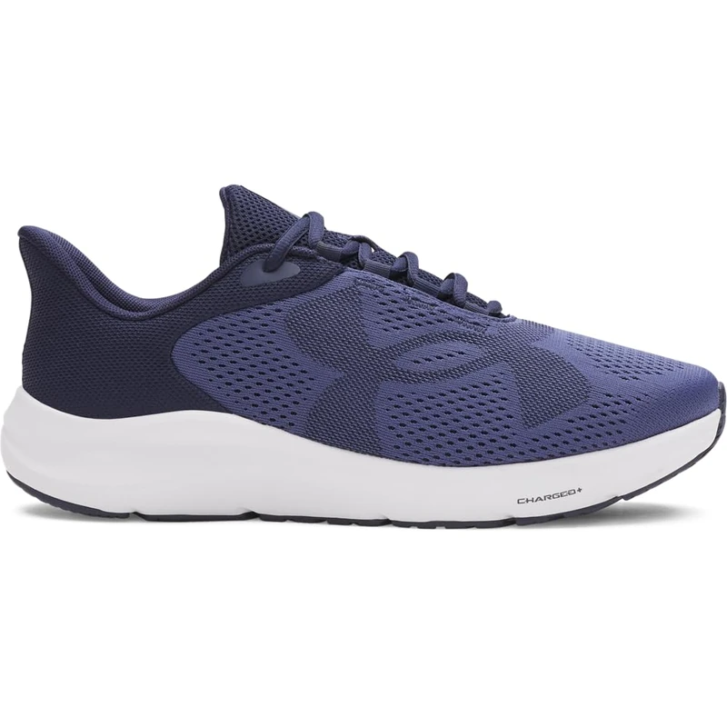 Under Armour Men's Charged Pursuit 4 Big Logo, Breathable and Lightweight Running Shoes, Durable Men's Trainers with Traction Sole,Midnight Navy / Midnight Navy / Black,8.5