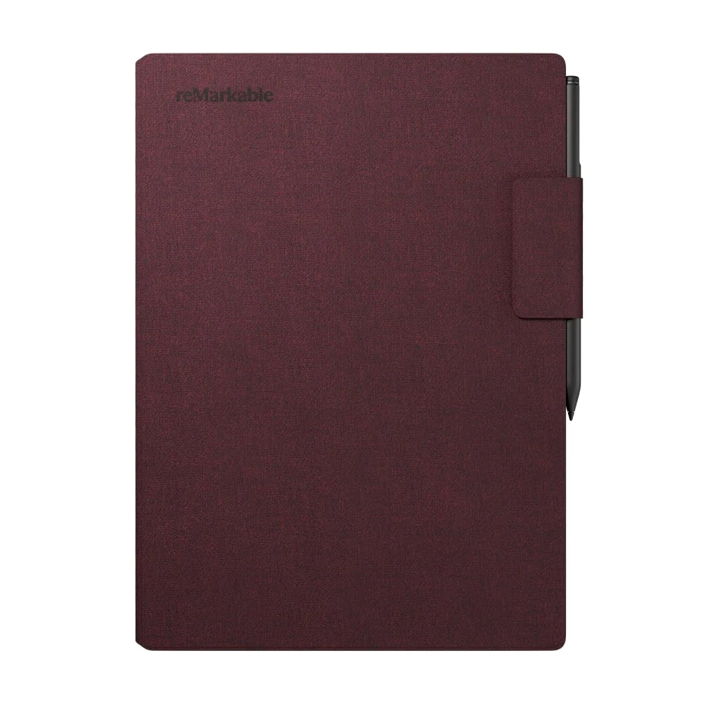 reMarkable Book Folio | Polymer Case for reMarkable Paper Pro tablet | Burgundy