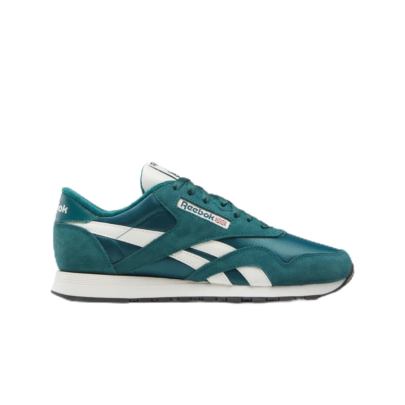 Reebok Men's Classic Nylon Sneaker, Retro Teal Retro Teal Chalk, 1 UK