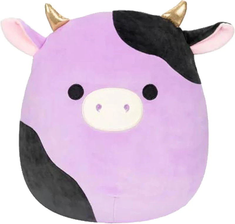 Squishmallows SQCR06527 - Alexie the Cow 40 cm Official Kelly Toys Plush Super Soft Cuddly Toy