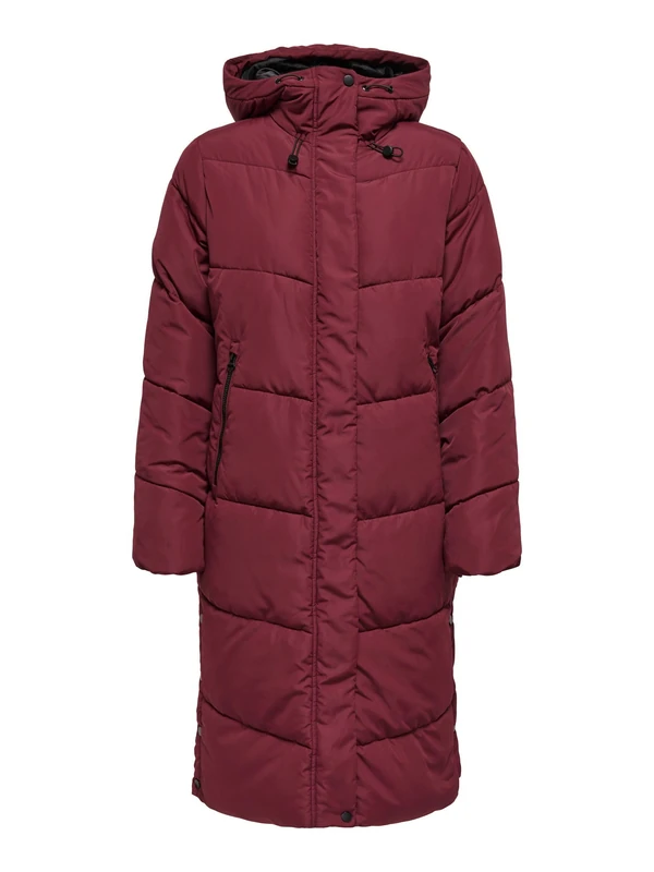 ONLY Women's Puffer Onlmaggi Life Long Buffer CC OTW, Cabernet, x_s