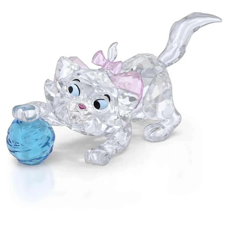 Swarovski Disney Classics The Aristocats Marie Figurine, Multicoloured Faceted Crystal, Part of the Disney Classics Collection