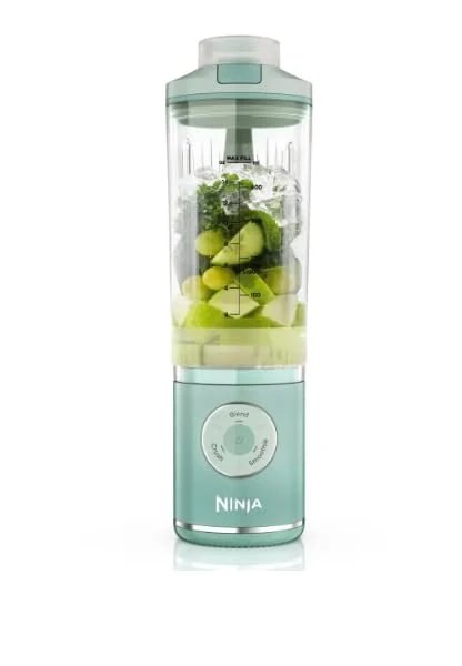 Ninja Blast Max Portable Blender, 570ml, Refillable, Cup and Leak-Proof Lid, 3 Mixing Functions, Makes Smoothies, Protein Shakes and Granites, Mint BC251EUMT