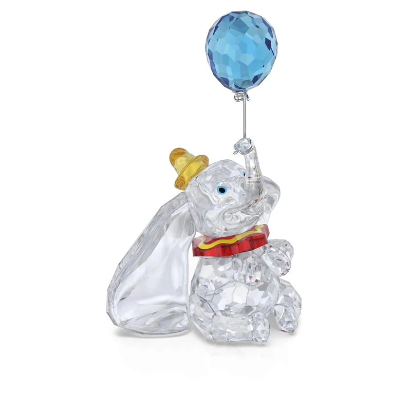 Swarovski Disney Classics Dumbo Figurine, Multicoloured Faceted Crystal with Lacquered Metal Accents, Part of the Disney Classics Collection