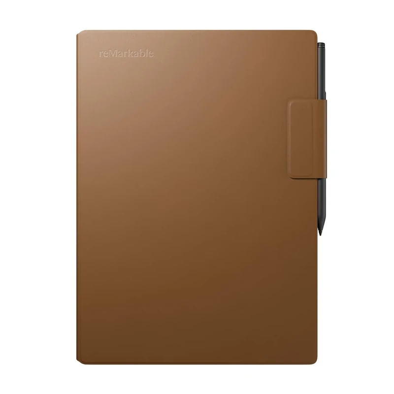 reMarkable Book Folio | Leather Case for Paper Pro | Brown