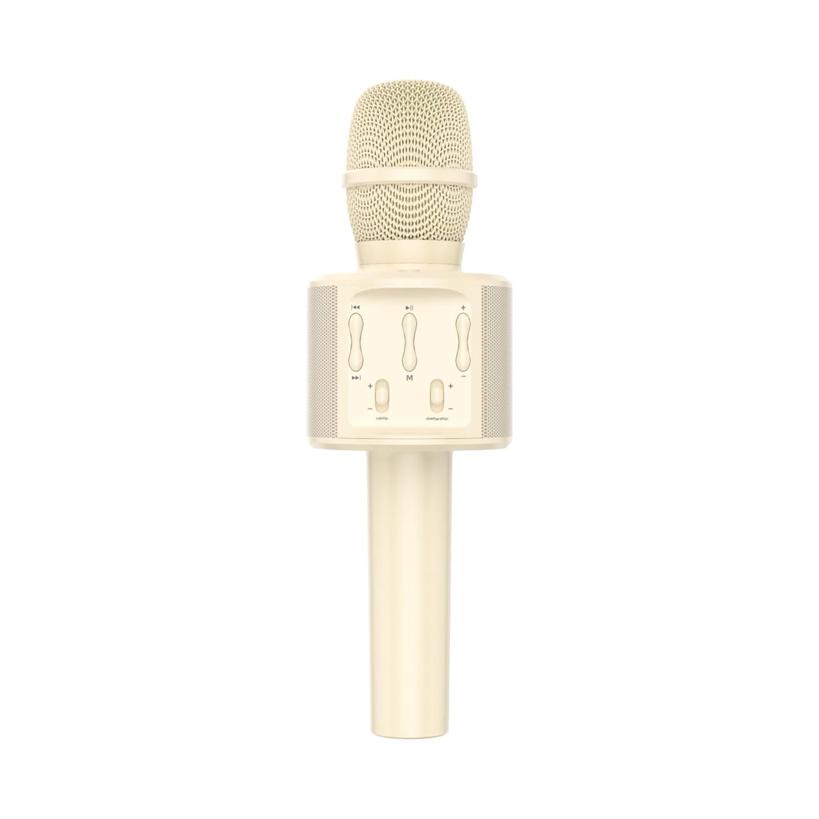 DRSYXCS Kids Wireless Karaoke Microphone Machine Portable Handheld Bluetooth Mic Speaker with Magic Voice Singing Toys for 3-12 Year Boys Girls Christams Birthday Gift (Beige)