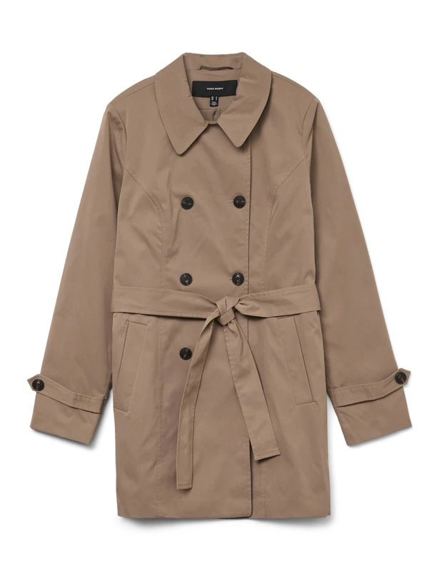 VERO MODA Female Trench Coat VMCHELSEA Trench Coat, fossil, M