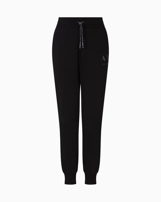 Armani Exchange Women's Blossom Print Jogger Sweatsuit, Black, XS