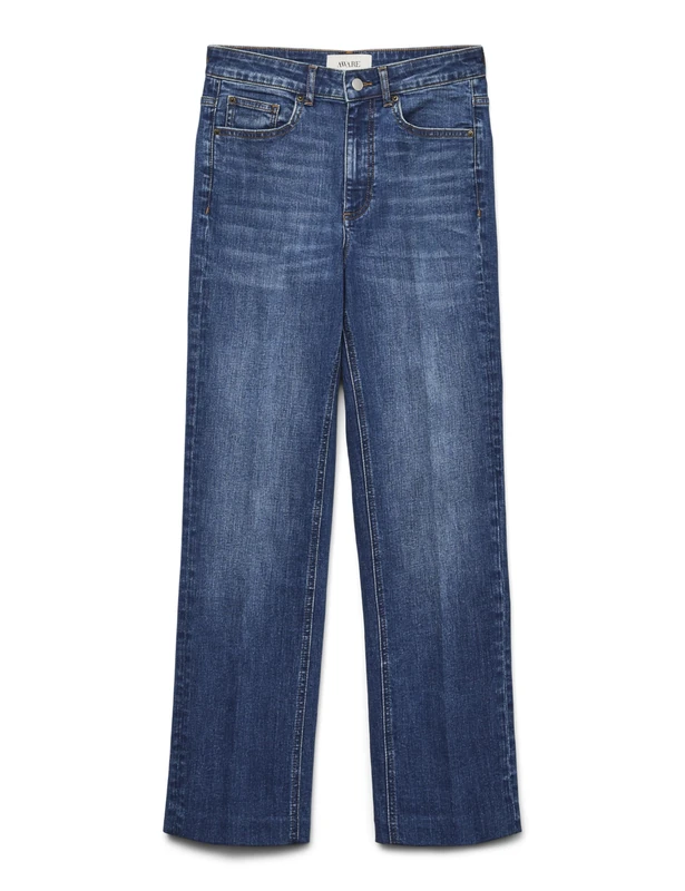 VERO MODA Awalice Hr Straight DNM JNS Ra3031 Noos, Medium Blue (Medium Blue Denim), 26W x 30L