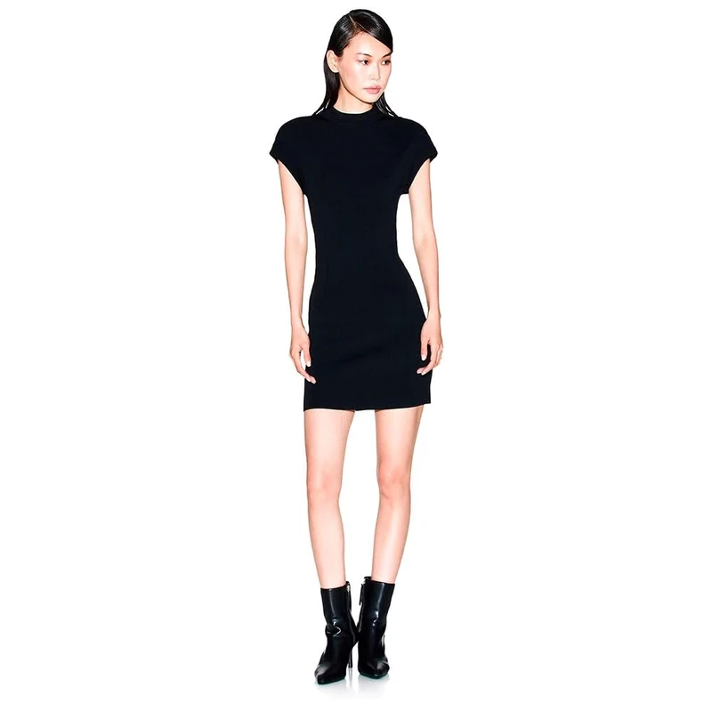 Armani Exchange Women's Knitted Bodycon Dress, Black, XL