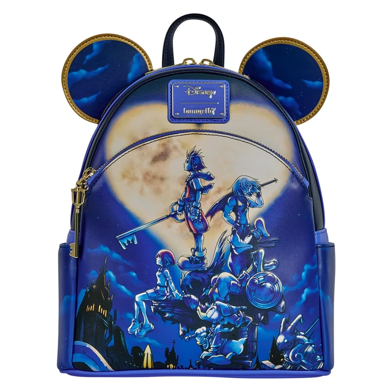 Loungefly - Walt Disney - Kingdom Hearts Mickey Mouse - Mini Backpack - Amazon Exclusive - Premium Vegan Leather - Gift Idea - Official Merchandise - for Boys, Girls Men and Women - Movies Fans