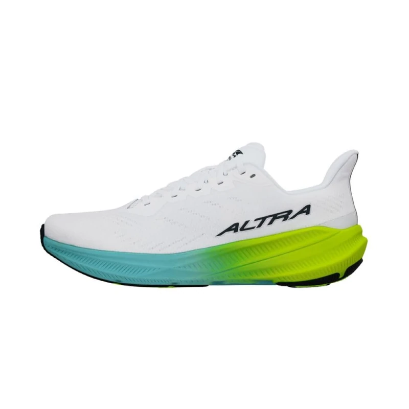 ALTRA Men's AL0A85RE Experience Flow 2 Road Running Shoe, White/Lime