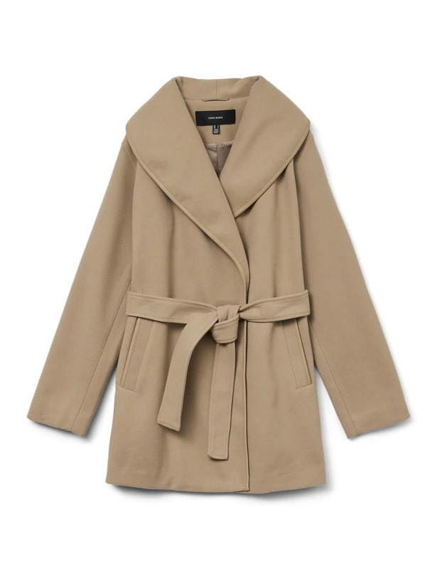 VERO MODA Women's Vmclaudia Jacket Ga Boo, Silver Mink, M