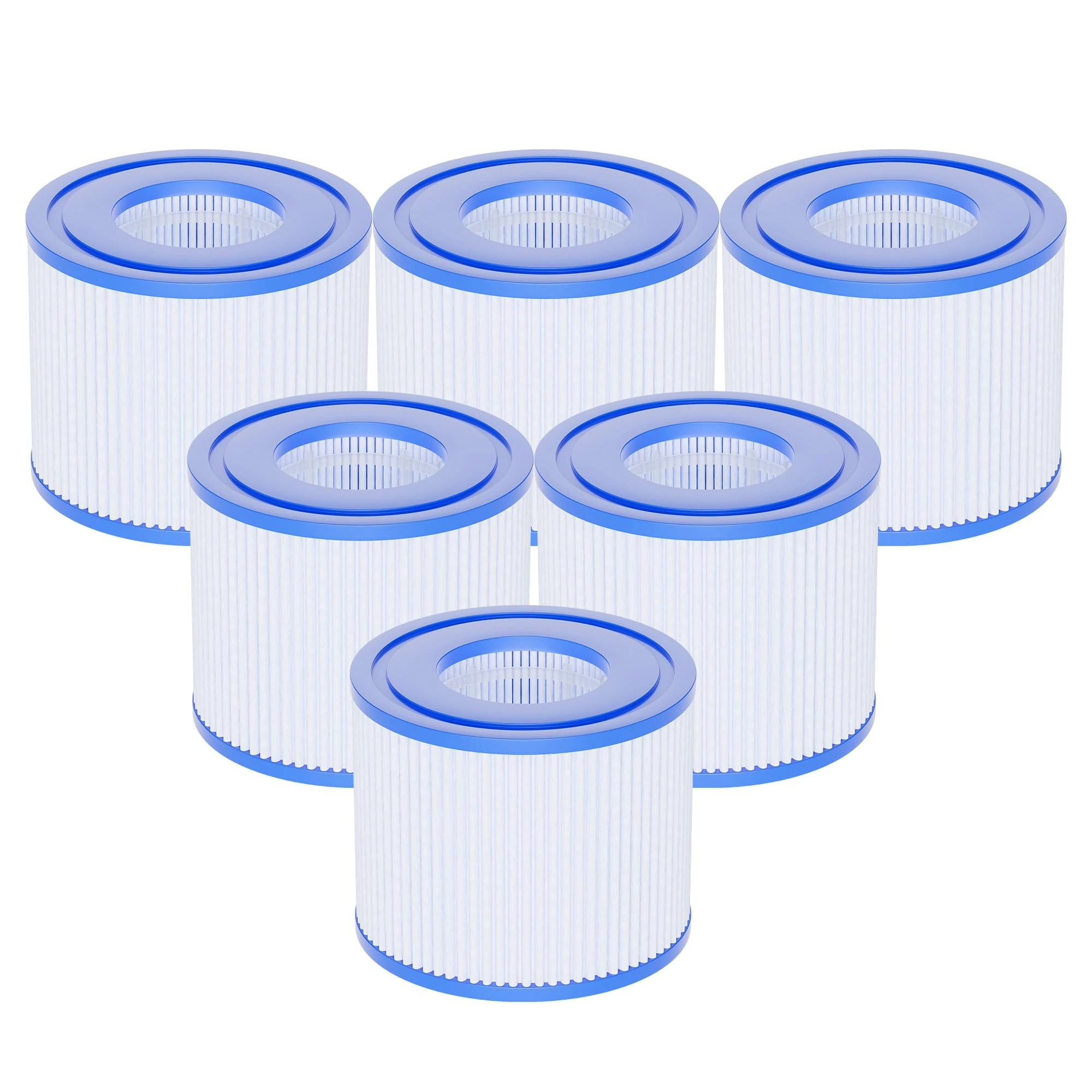 AQUALTRA Type S1 Spa Filters Compatible with PureSpa Swimming Pool Pump, 6 Pack