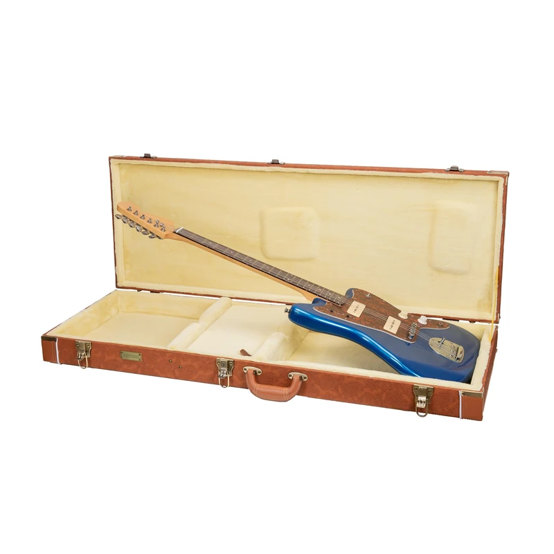 Crossrock Relief Case for Jazzmaster/Jaguar - Redwood CRW630JMRO